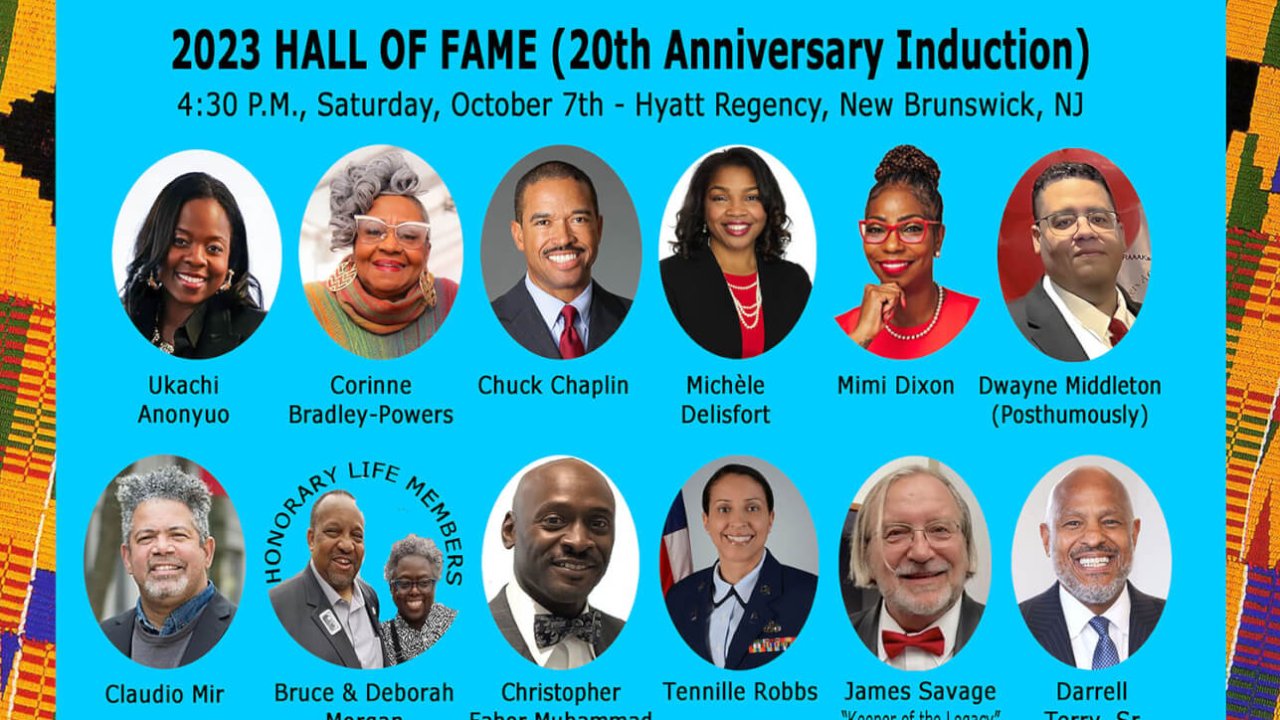 Memebrs of the Rutgers African American Alumni Alliance 2023 Hall of Fame Class